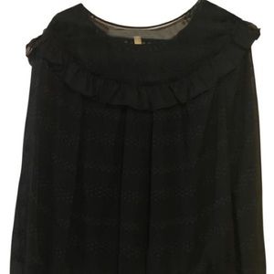 Leifsdottir silk blouse with sheer sleeves